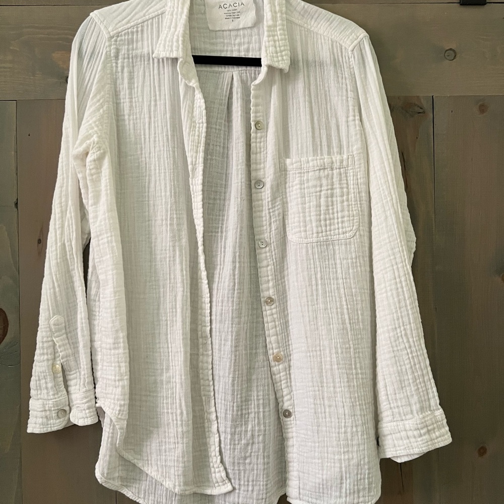 Acacia Milos button up in Double Gauze